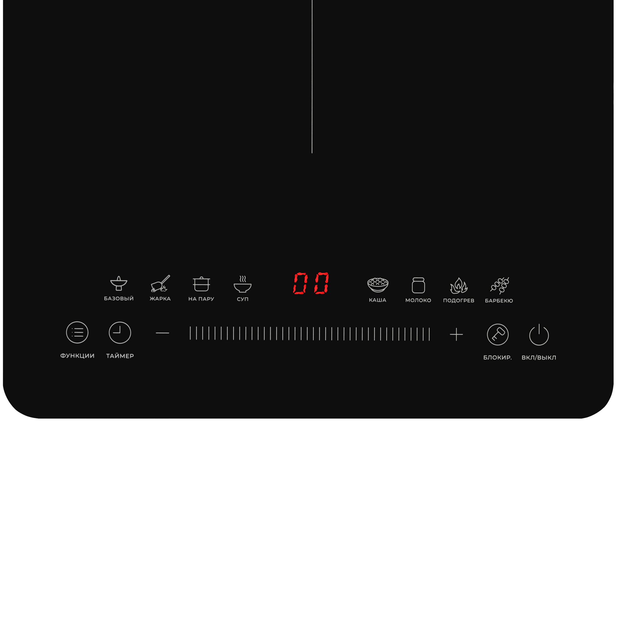 9005263 Плита компактная электрическая DEXP IRC-2000 черный STDN-0123712 - Вид №3