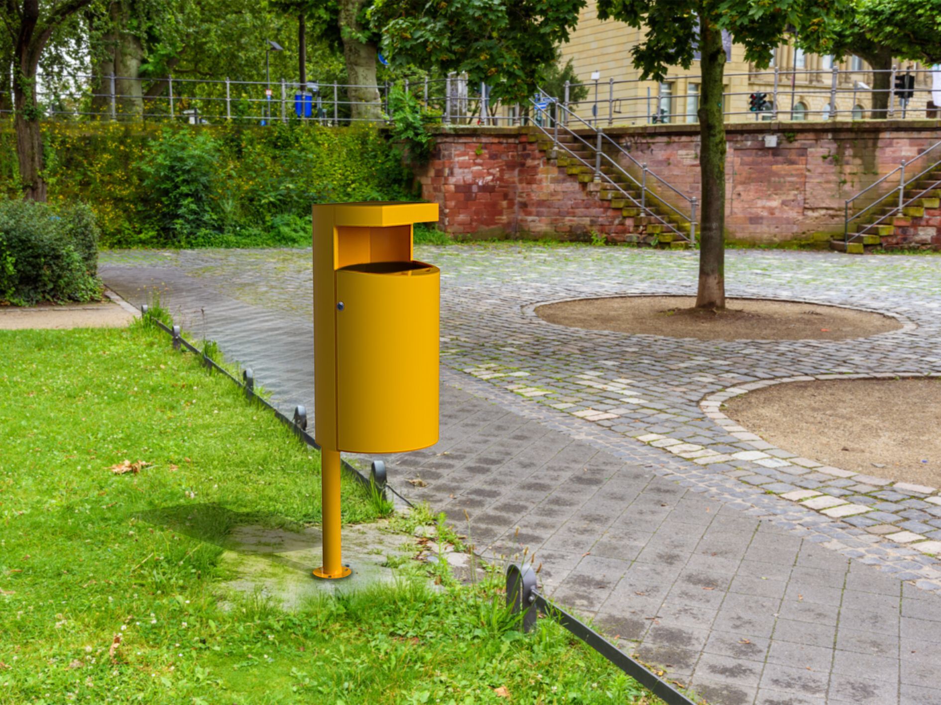 Наружная стальная стойка для мусора Studio Città BOB ARCH-00069763 - Вид №1