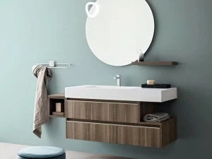 Cerasa Подвесная тумба под умывальник из ламината с ящиками Movida