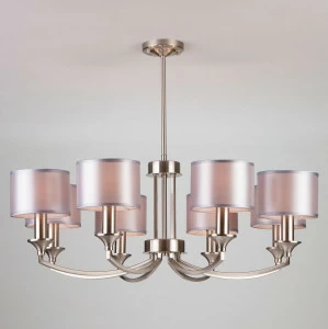 Подвесная люстра Eurosvet Diana 60067/8 сатин-никель серебро EUROSVET ДИЗАЙНЕРСКИЕ, DIANA 188023 Серебро