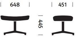 Herman Miller Подставка для ног из ткани с 4 спицами Saiba sun-id-1472429 - Вид №7