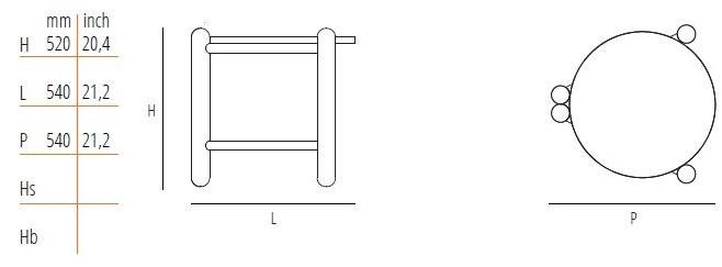Wiener GTV Design Круглый сервировочный стол Hold on sun-id-1516533 - Вид №8