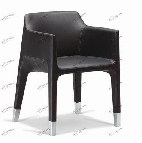 Plank Кожаное кресло с подлокотниками Mon ami 1900-12