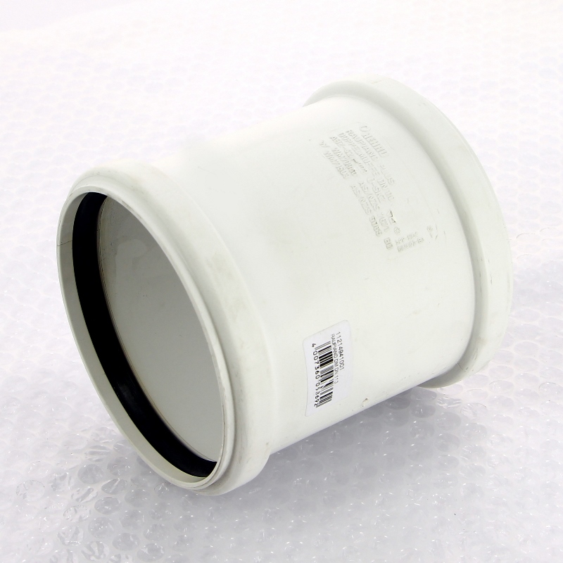 Муфта двухраструбная надвижная Rehau 110 с уплотнительным кольцом 121494 - Вид №1