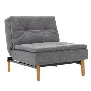 Кресло Dublexo с ножками Stem из светлого дерева и черной рамой, темно-серый