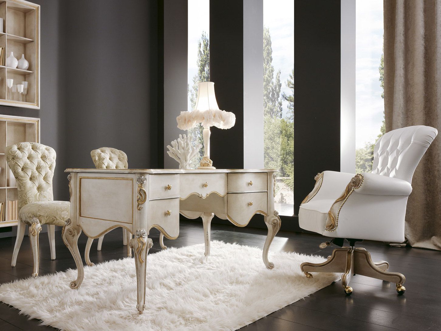 Вращающееся кресло capitonné с подлокотниками VOLPI Ночь и день ARCH-00081999 - Вид №2