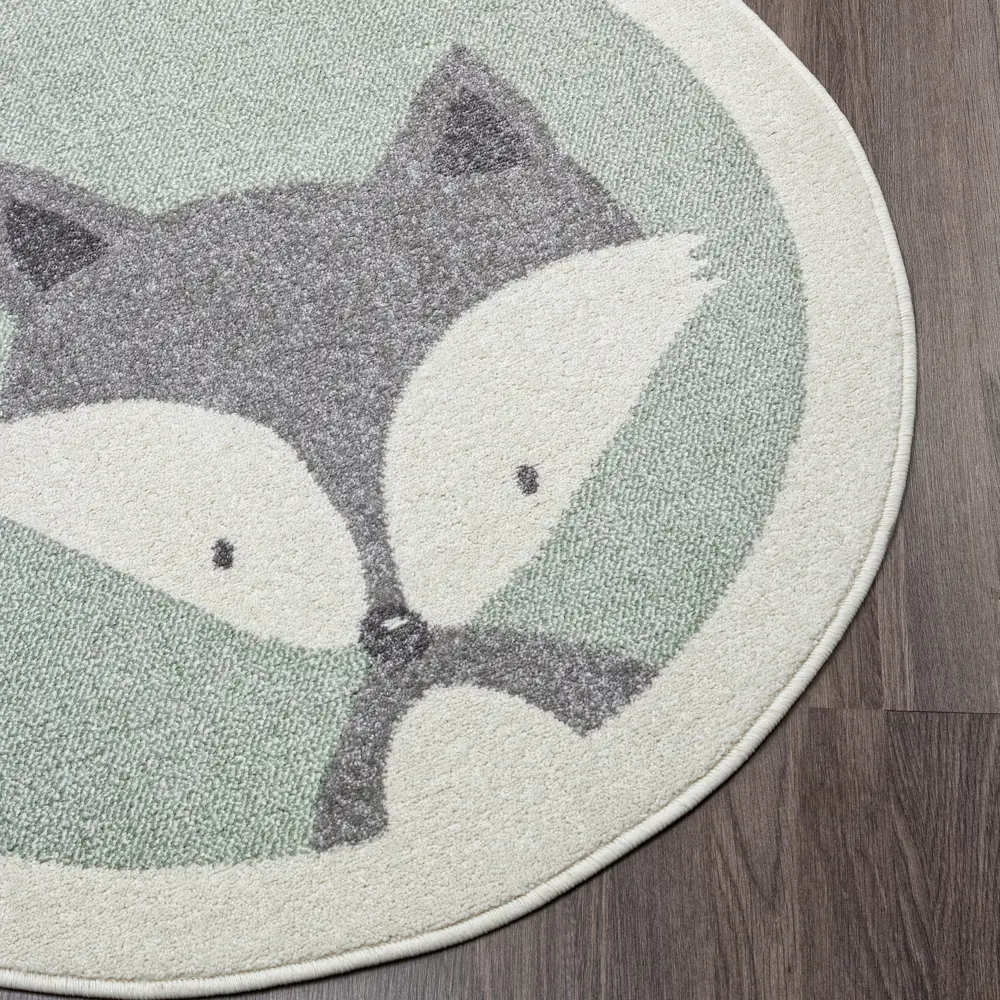 Santreyd Ковер Призма круглый зеленый с ворсом фризе 89376443 STLM-1460807 - Вид №2