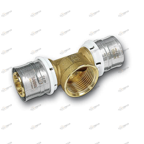 325130G2612 25130G - тройник 3fit-Press, без pb, внутренняя резьба Размер:26x1/2 SANHA 