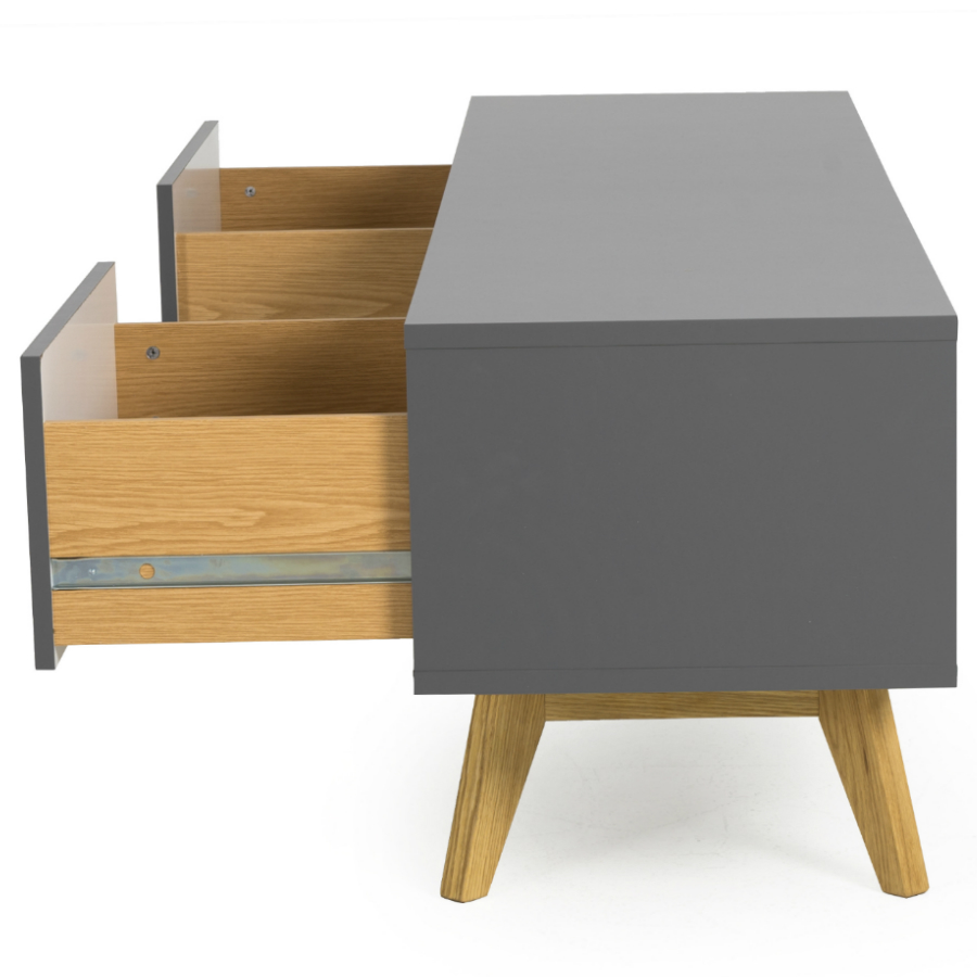 Тумба под ТВ Tenzo Bess, 50х170х43 см, дуб, серая 2162014 - Вид №5