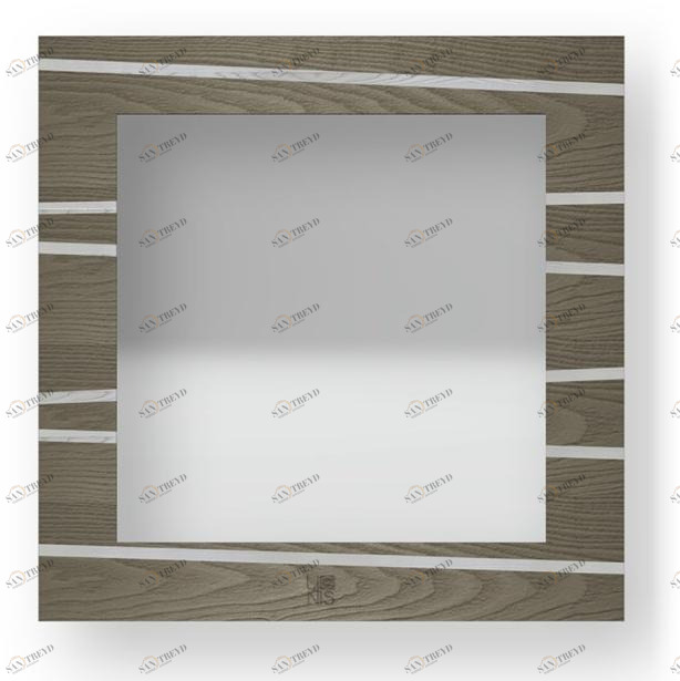 LIGNIS® Квадратное настенное зеркало в раме Dolcevita lines 12.028