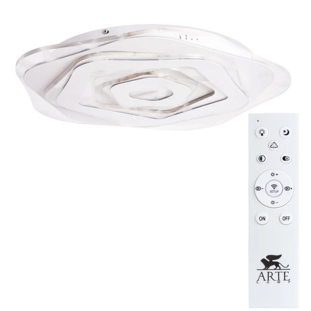 Люстра потолочная Arte Lamp Multi-Piuma с пультом 22 м² регулируемый белый свет управление со смартфона цвет белый 86358477 STLM-2022111  - Вид №2