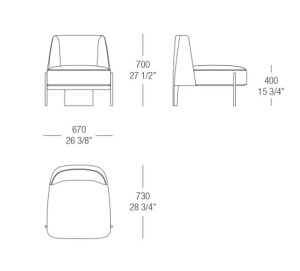 Тканевое кресло