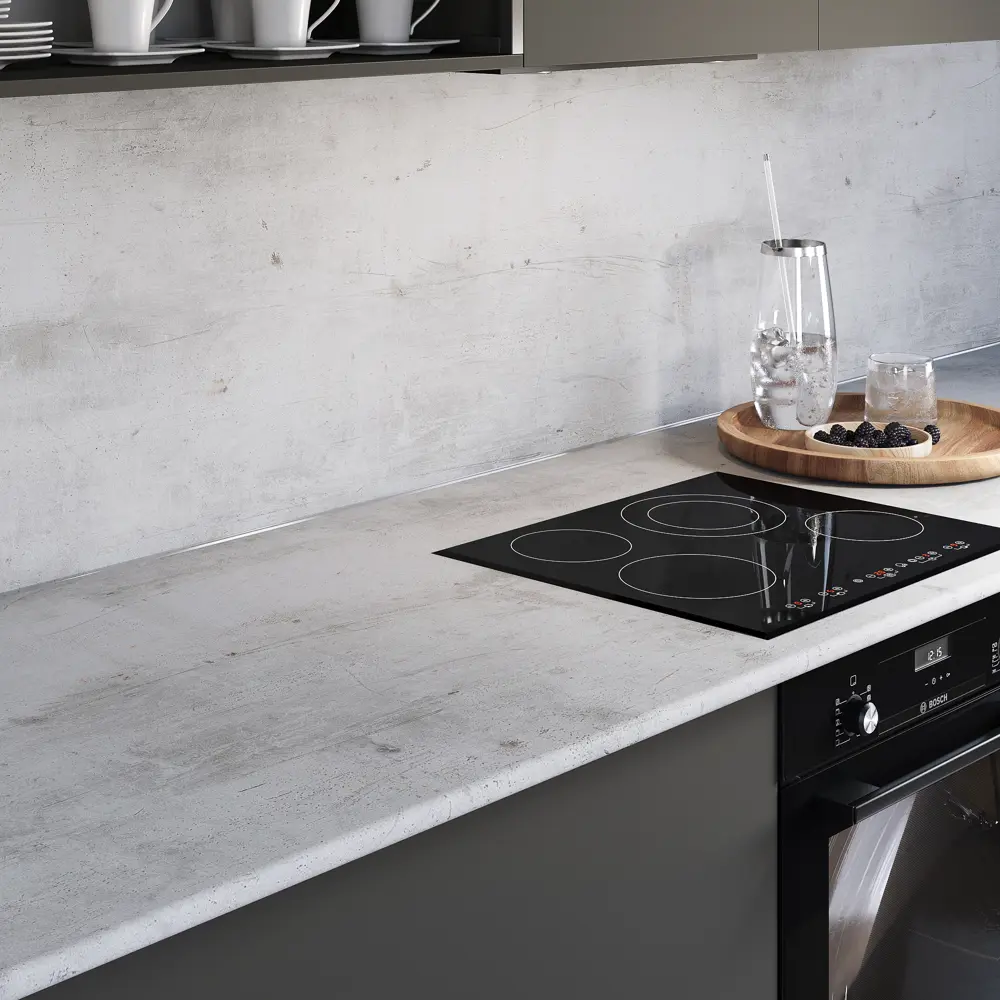 Столешница KONSENSA Фристайл 80x120x2.5 см ДСП цвет серый 89452053 STLM-2096376 ДСП Прямой угол - Вид №6