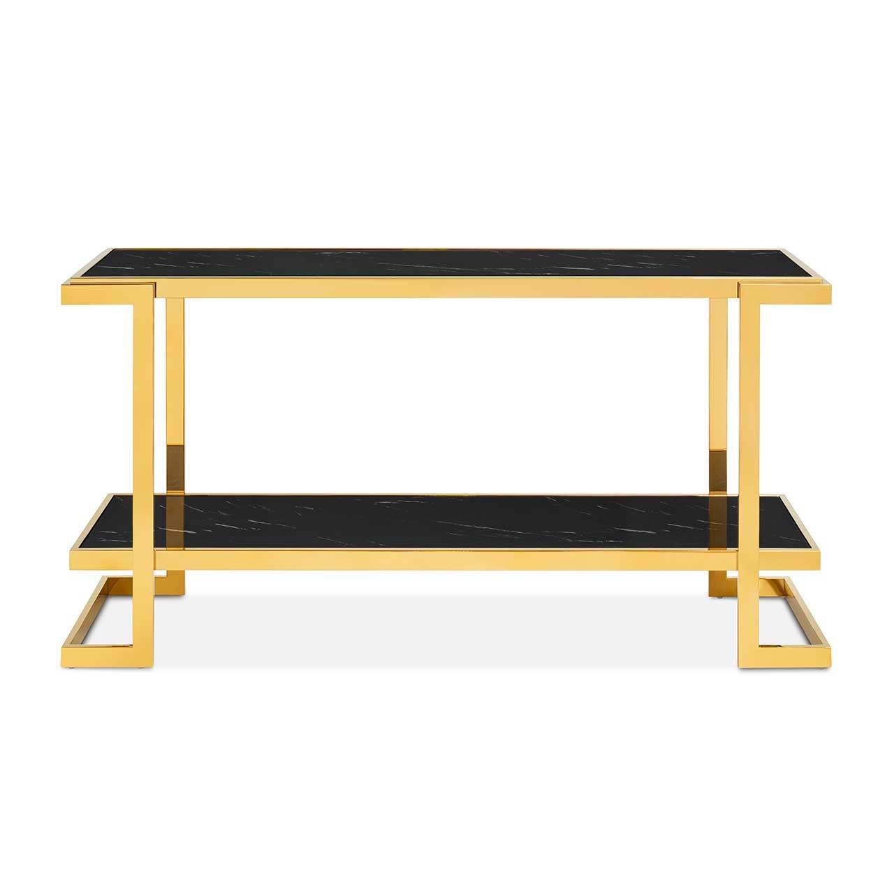 450286-18 ABHIKA CONSOLLE CROWNE MAR H56 150X40 WHITE/GOLD  - Вид №2