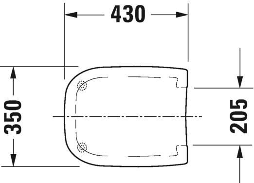 006731 Крышка сиденье для унитаза Duravit D-Code - Вид №1