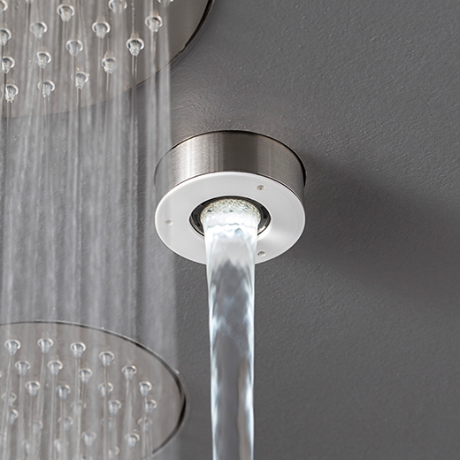 Встроенные душевую головку с DELRIN® концом, открытой струей и LED хромотерапия  FRE162 CEADESIGN  - Вид №2