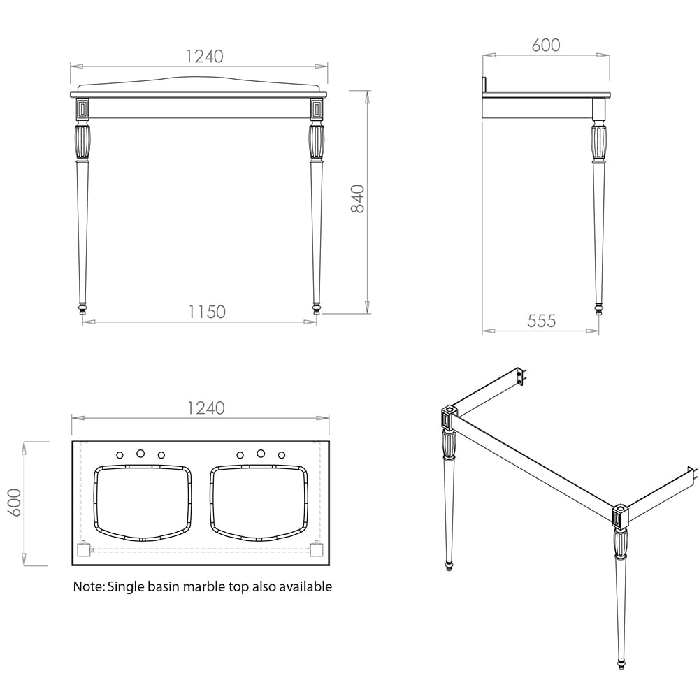 IMSR54 Консольный блок Troon Radcliffe Imperial  - Вид №2