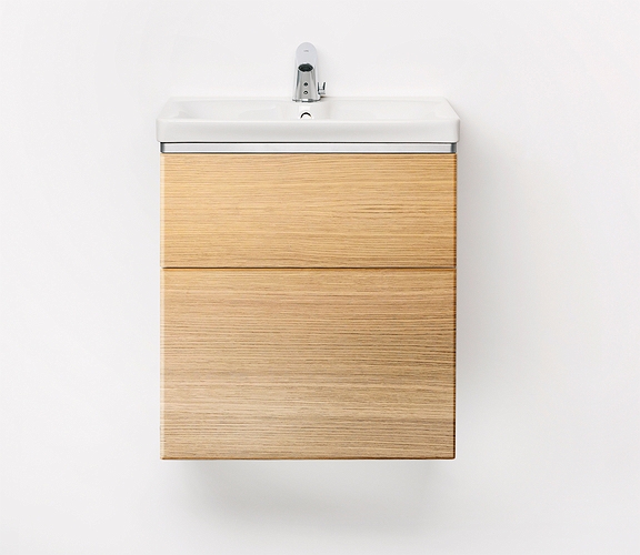 9610121101 IDO Glow напольная тумба под умывальник, с двумя ящиками, W = 880 мм, W1 = 900 мм, белый - Вид №10