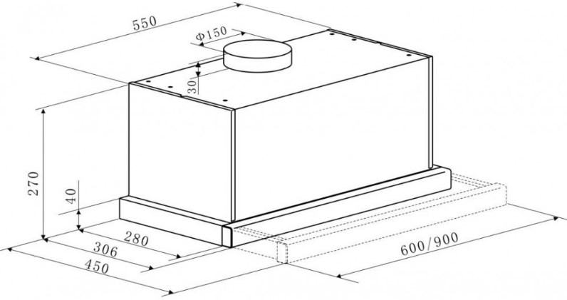1110874 Вытяжка полновстраиваемая Kaiser EA 644 W Eco белый/белый STDN-0022755 - Вид №10