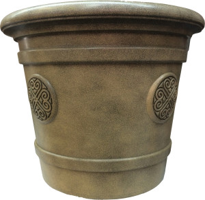 Е 80-11 Горшок-кашпо для цветов Medallion d=61 80 Л. Е80-11 Св.терракот Цветочная коллекция