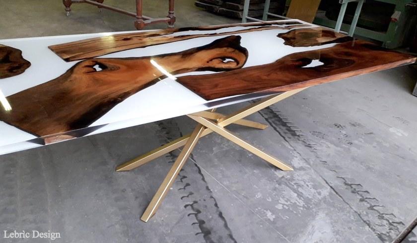 ANTICO TRENTINO Прямоугольный стол из бриара Lebrìc design - legno e resina sun-id-1429354 - Вид №3