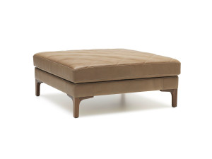 Кожаный квадратный пуф