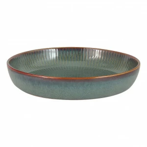 Салатник-тарелка керамическая зеленая "Морская волна" Comet JULIA VYSOTSKAYA COMET 00-3946682 Зеленый