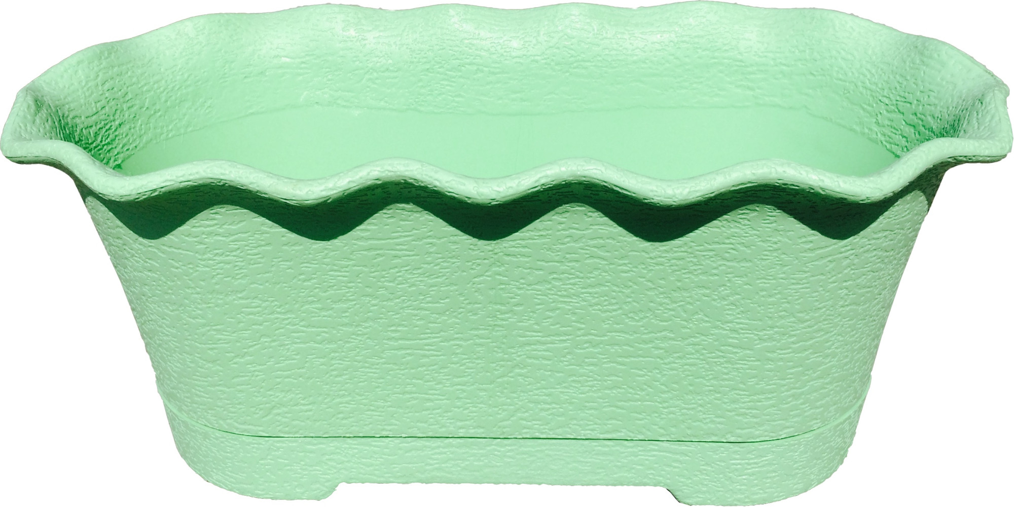 406-1 Горшок цветочный балконный Le Fleur 40см Зеленый Цветочная коллекция 