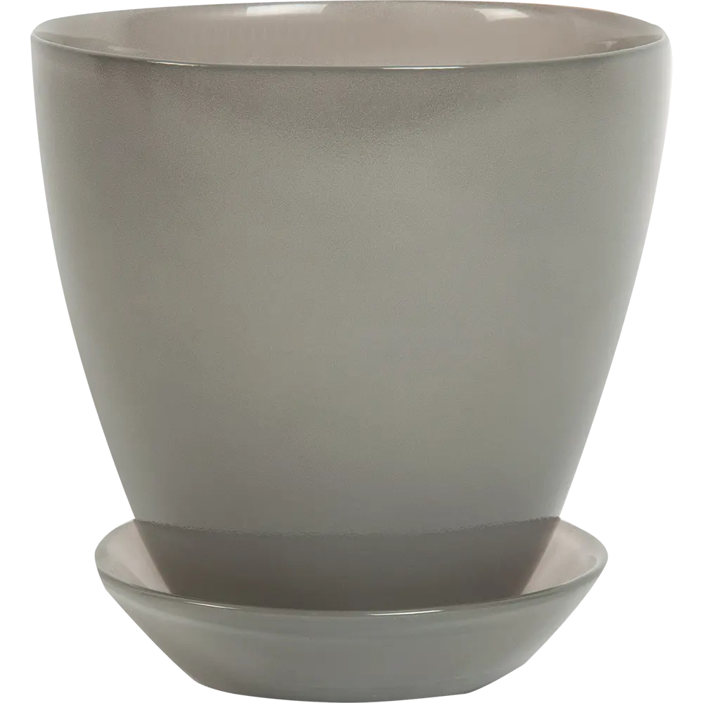 Горшок цветочный для орхидей Nina Glass ø13.2 h13.2 см v0.85 л стекло серый STLM-2015448