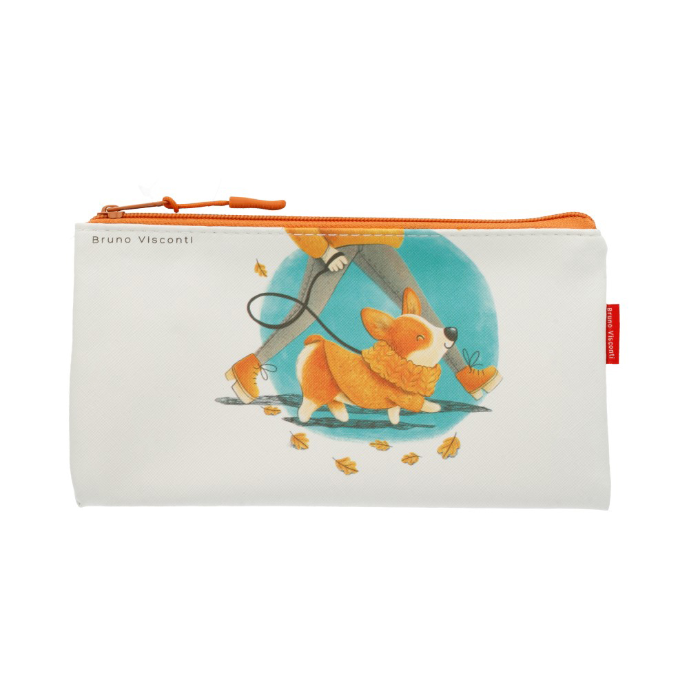 14-003/15 А6 Папка на молнии "Корги босс" Bruno Visconti 