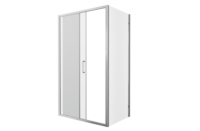 Душевое ограждение (без поддона), одна раздвижная дверь LINE BS120.3101A bravat - Вид №3