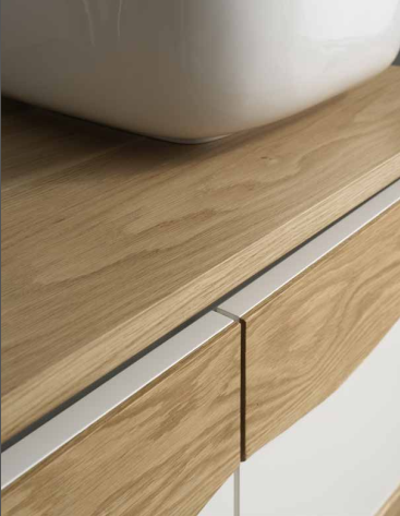 C525M4L50.101RV Тумба подвесная с 4 выдвижными ящиками 50 см A. e T. Italia TRACE Белый матовый - Дуб Италия AeT ITALIA - Вид №5