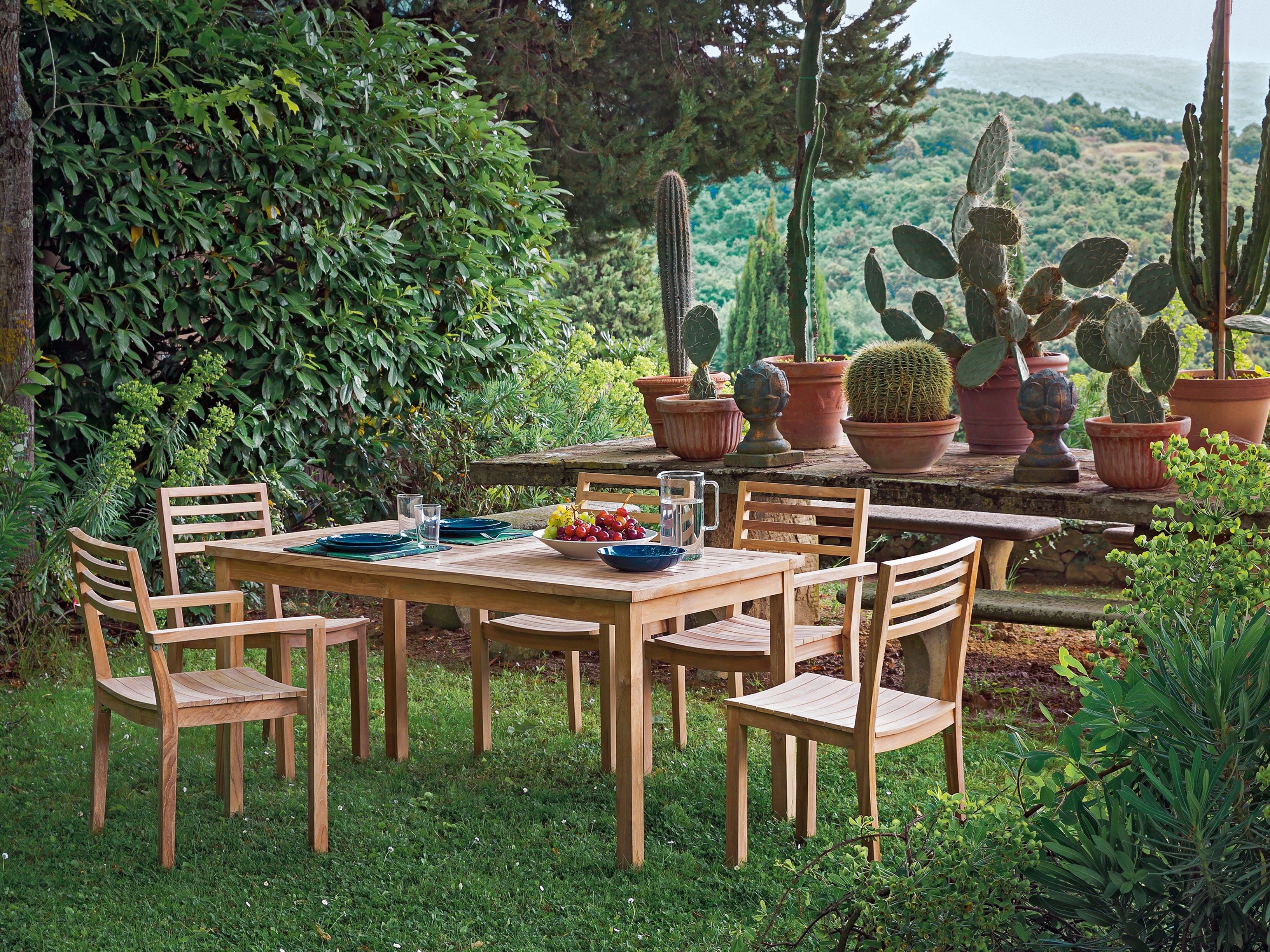 Прямоугольный садовый стол из тикового дерева Il Giardino di Legno ARCH-00134855 - Вид №2