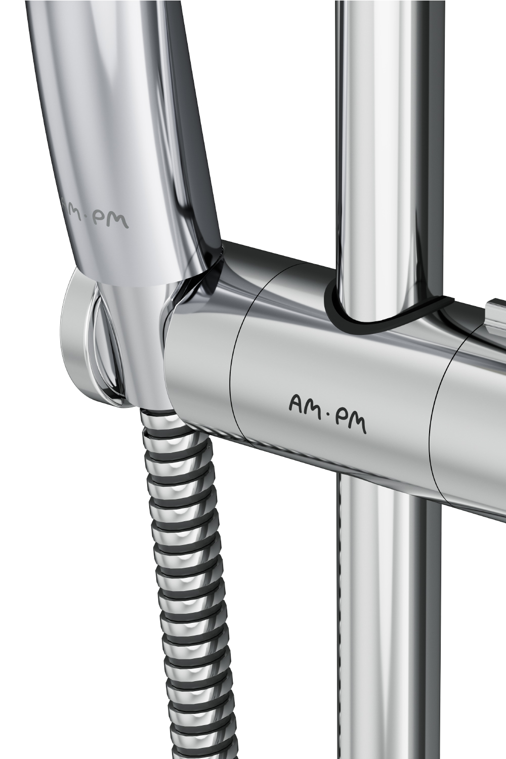 F0190000 душ.комплект: ручн.душ 1 ф-ция d 110 мм штанга 700 шланг 1 750 мм хром шт. AM.PM Gem - Вид №5