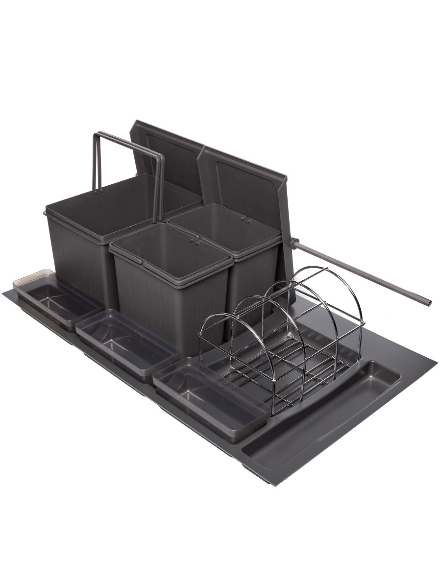 Система сортировки мусора Omega Duet/Top 900/24/3 Anthracite NAVAKO 10314 - Вид №1