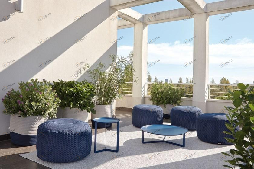 MEMEDESIGN Круглый металлический садовый столик sun-id-1348329