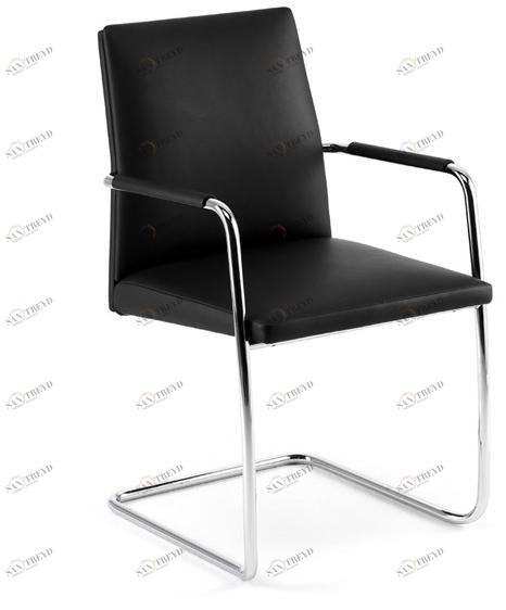 Spiegels Штабелируемое кожаное кресло на консолях с подлокотниками .pilot s Ps 1202