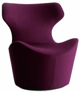 B&B Italia Вращающееся кресло из ткани Papilio Ppa