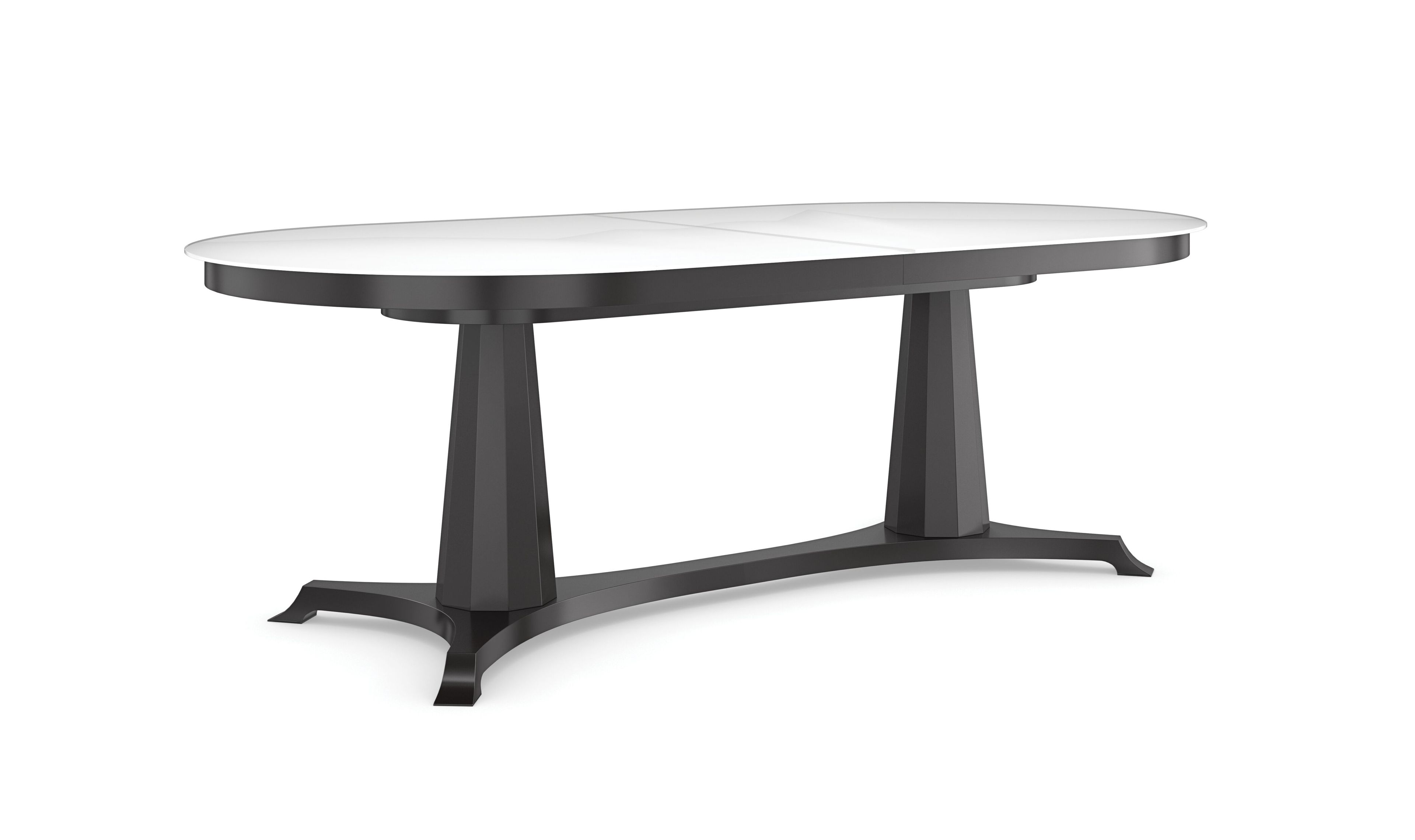 Выдвижной овальный стол из закаленного стекла Caracole BORDEAUX ARCH-00119702 - Вид №3