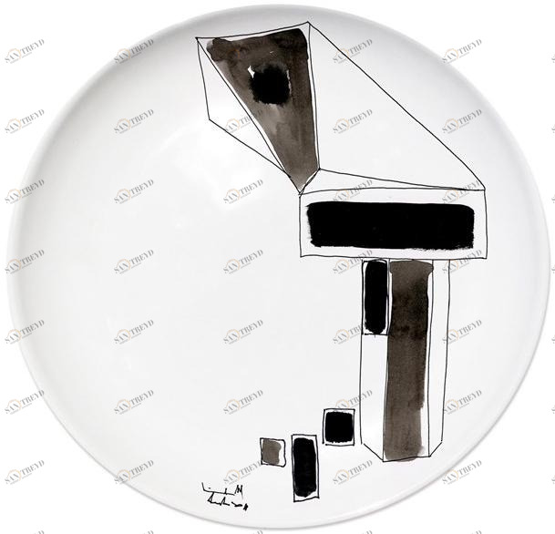 Kiasmo Керамическая тарелка Variation K+mv2