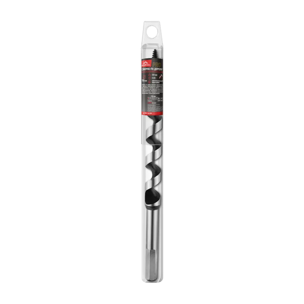 Сверло винтовое по дереву Vertextools 555-16-230 16x230 мм STLM-2019710 - Вид №5