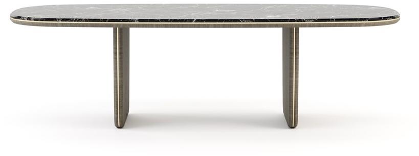 Laskasas Овальный стол из дерева и мрамора sun-id-1419486 - Вид №2