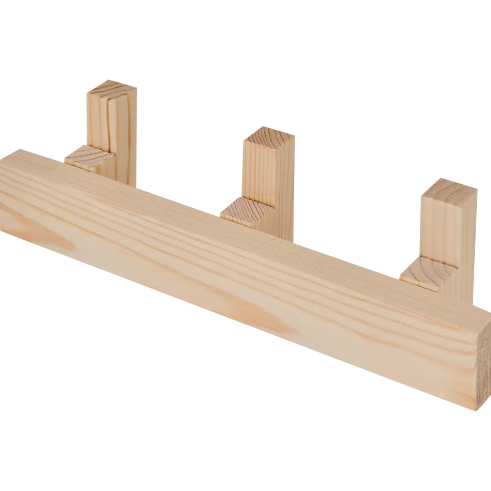 Планка 3 крючка Доктор Баня цвет кедр STLM-2171224 - Вид №1