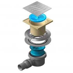 Точечный трап 150х150 мм CONFLUO STANDARD TIDE 1 13000001