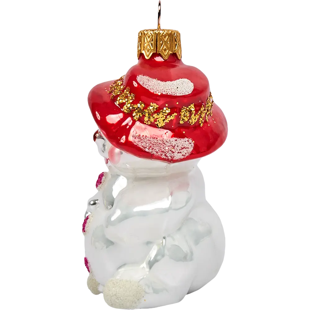 82856232 Елочное украшение Ёжик/Снеговик высота 10 см STLM-0952730 Santreyd  - Вид №4