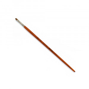 1105206 Кисть колонок Удлиненная ручка плоская длинная ручка №06 ХМ