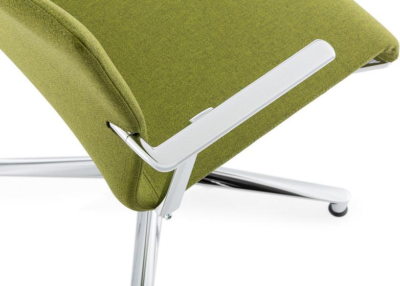 ICF Поворотный офисный стул из ткани с 5 спицами и подлокотниками Stick chair sun-id-1349929 - Вид №2