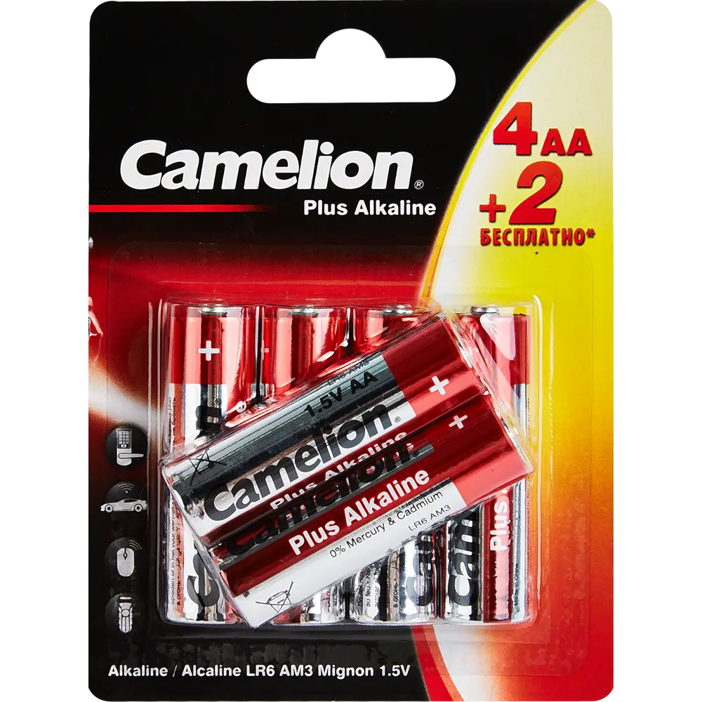 Алкалиновые батарейки Santreyd AA 6 шт - надежное питание для ваших устройств 89350631 STLM-1101801