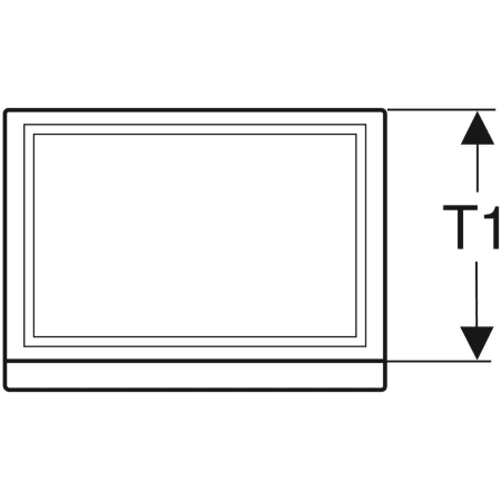 869045000 Шкафчик для раковины Geberit Renova Plan, с одной дверью Geberit  - Вид №2