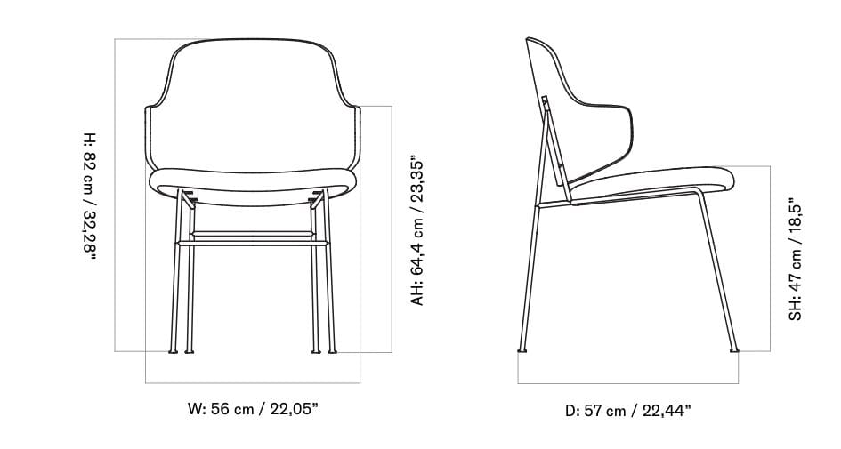 Деревянный стул с мягким сиденьем Audo Copenhagen Пингвин ARCH-00146398 - Вид №39